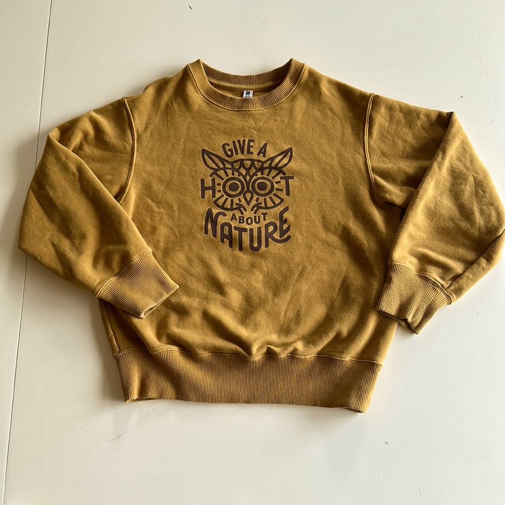 Uniqlo Mustard Yellow Sweatshirt Size 9-10
